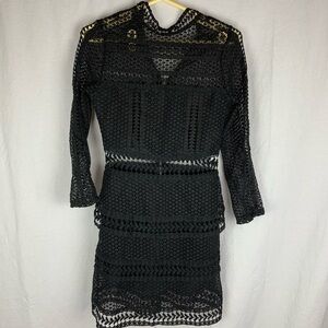 Renvy black lace dress